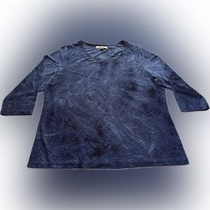 Stylish Midnight Blue Women's Blouse